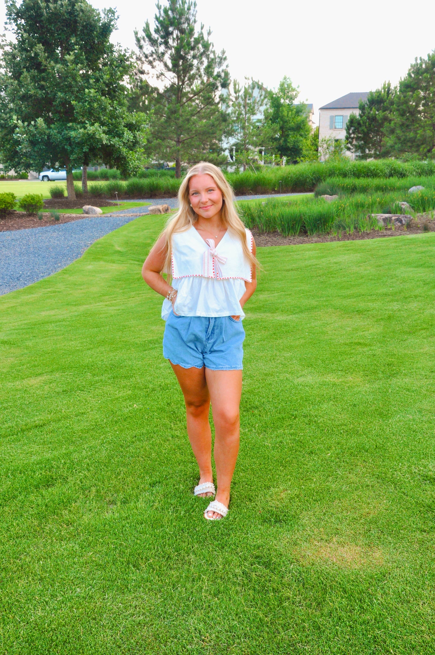 Stella Scalloped Shorts
