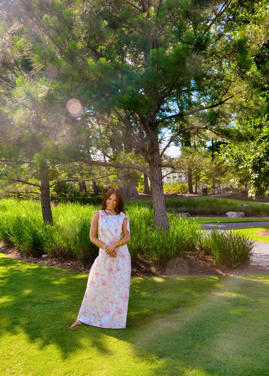 Pretty Peonies Skirt Set