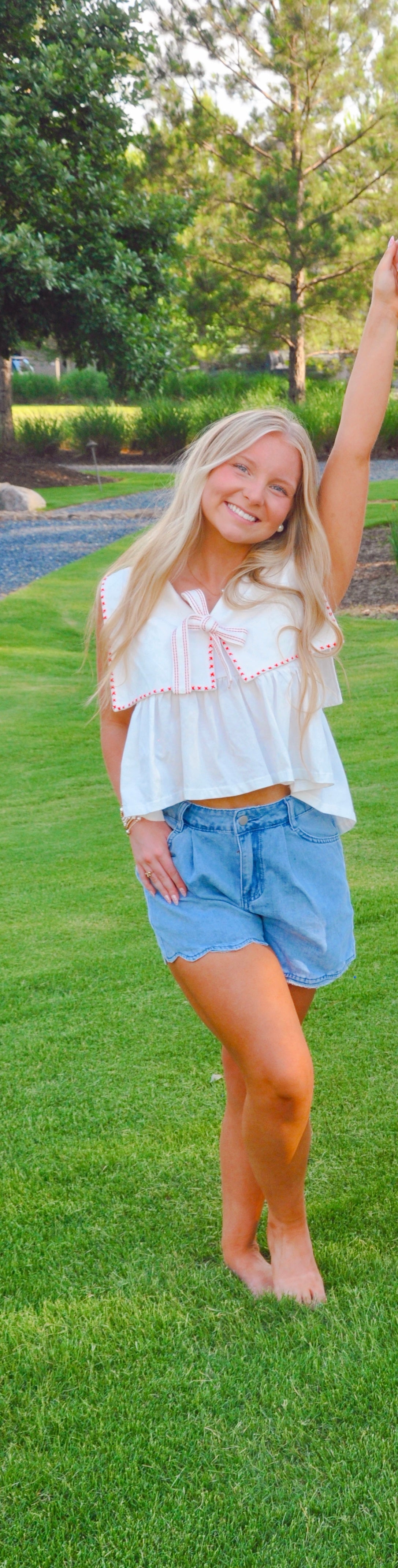 Stella Scalloped Shorts